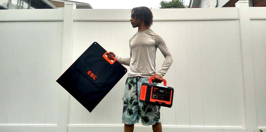 portability of EBL solar generator