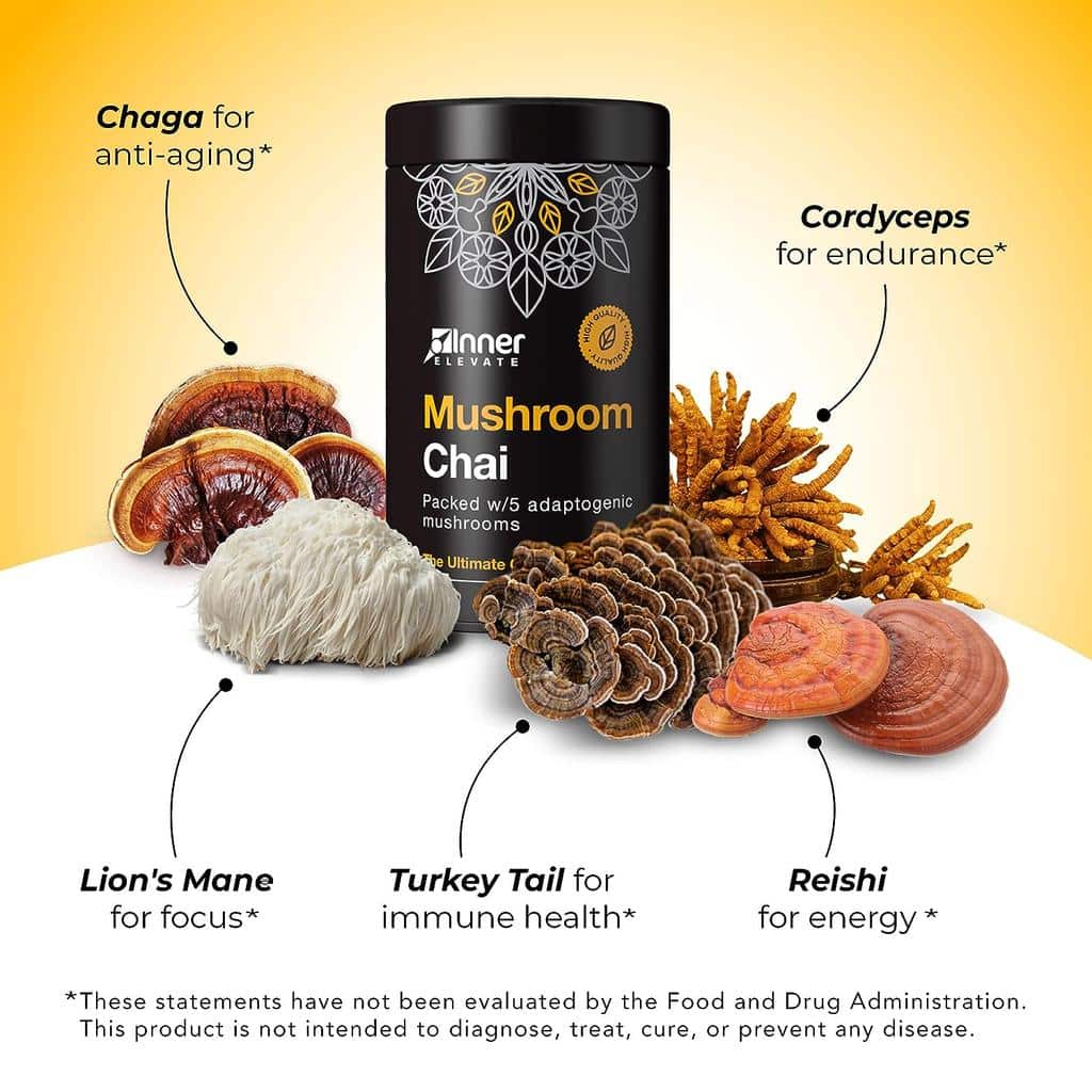 inner elevate mushroom chai tea