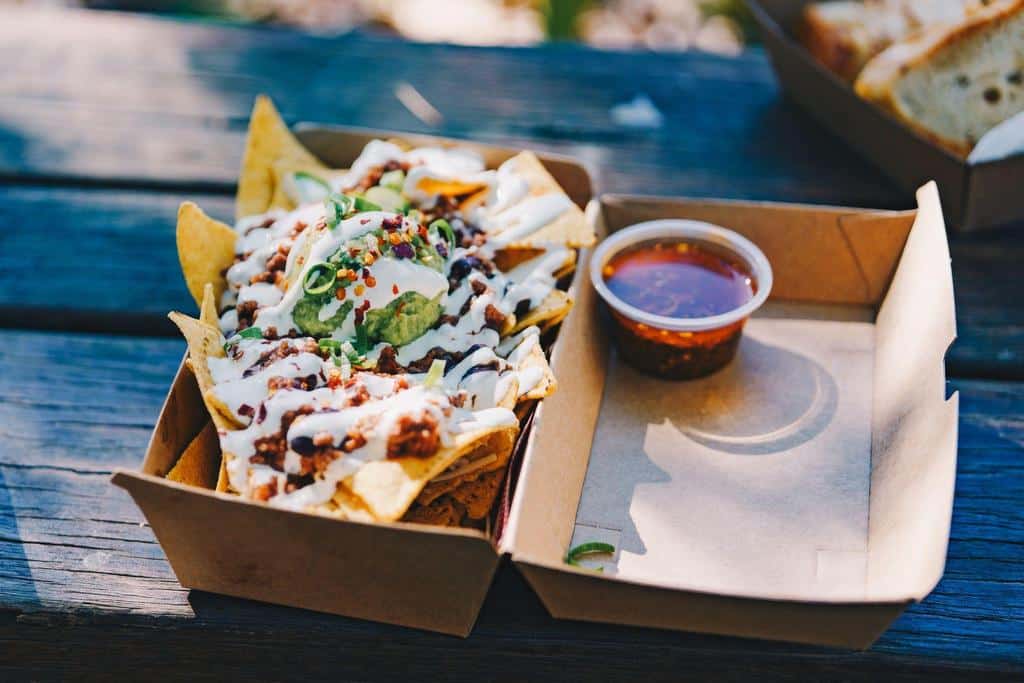 food served in eco-friendly container
