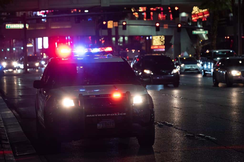 police vehicles on the street