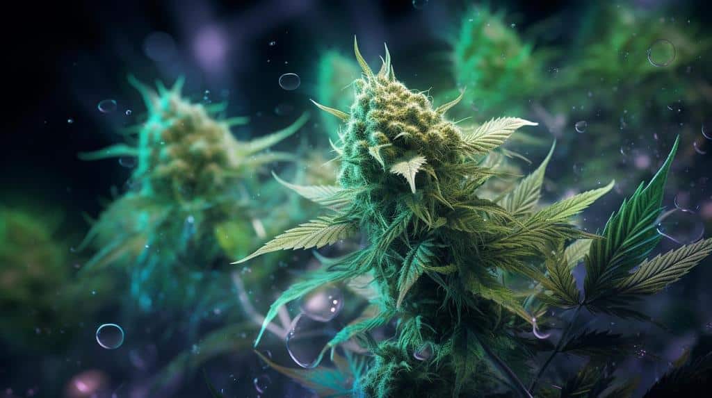 render of thc cannabis plant