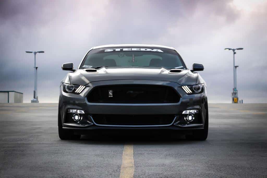 sports vehicle from the front