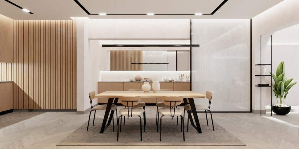 dining room using interior design principles
