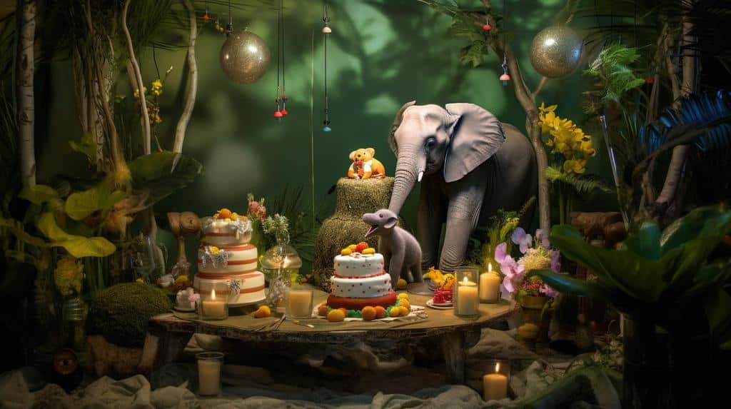 jungle safari baby birthday theme