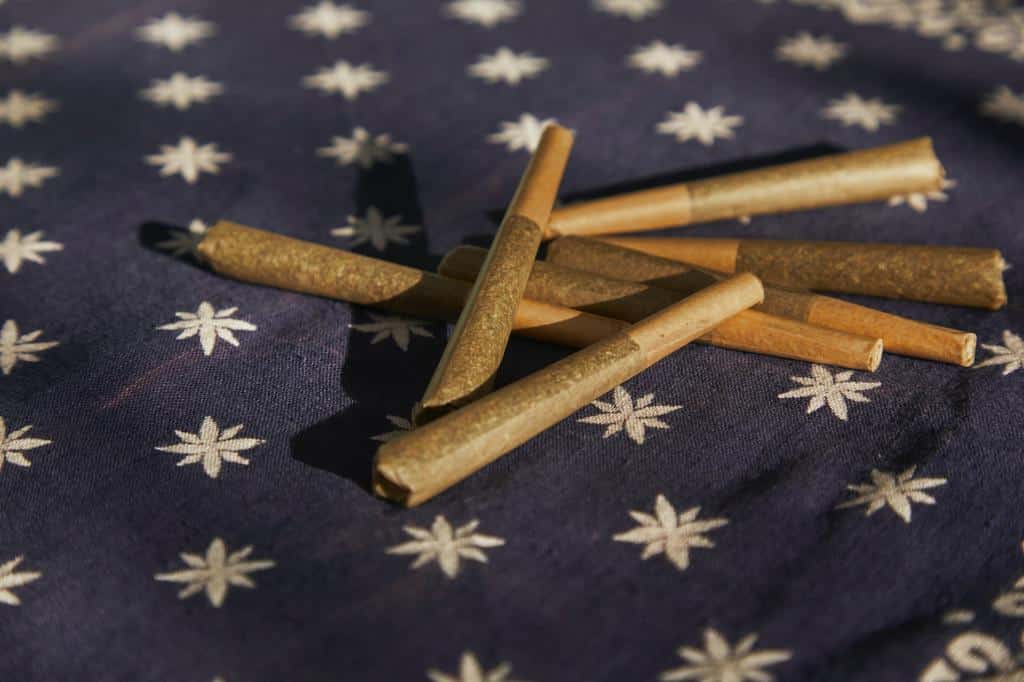 pre-rolled cannabis joints