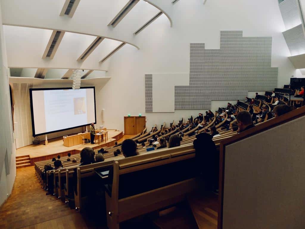 interior of a University classroom