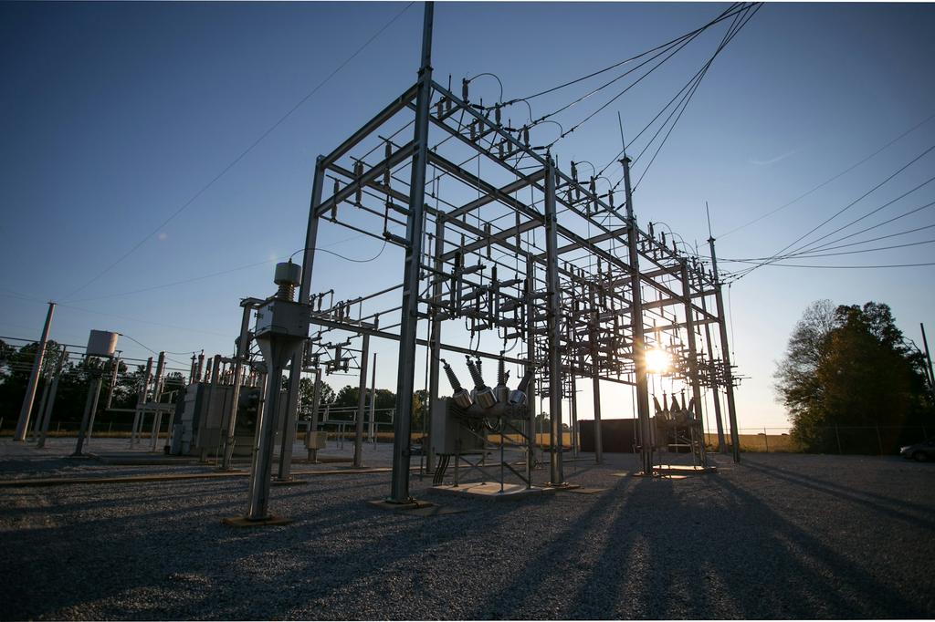 electric grid substation
