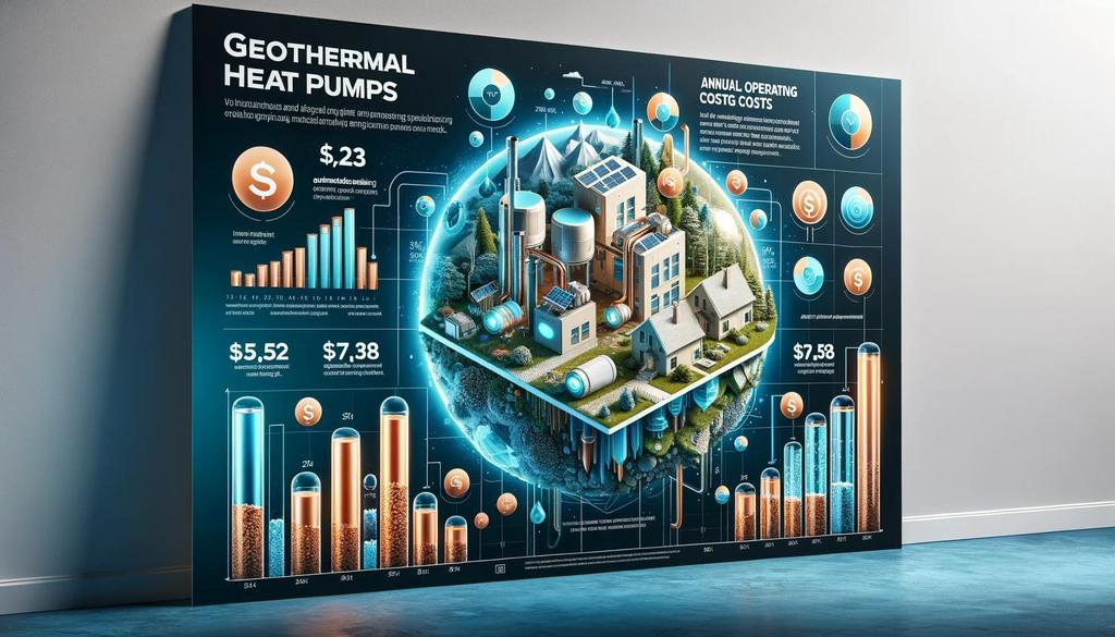 geothermal heat pump money savings graphic
