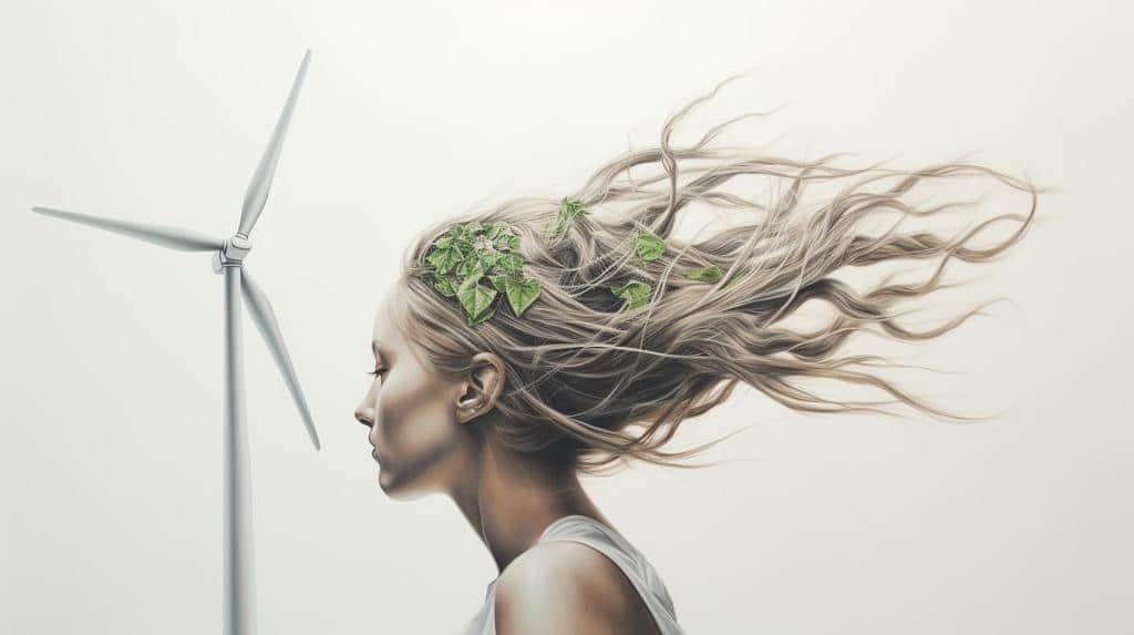 artistic rendition of renewable energy