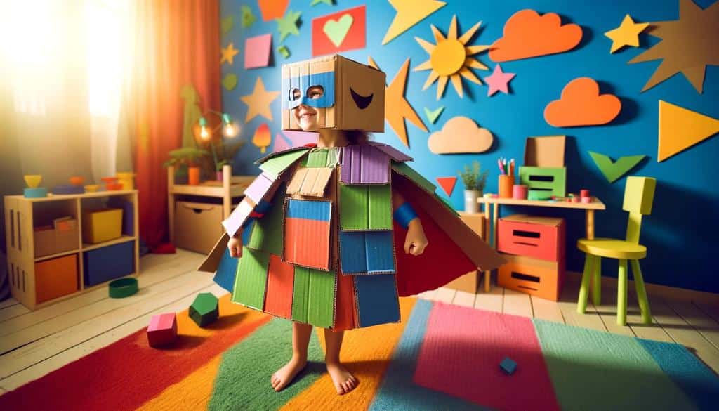 cardboard mailer box costume