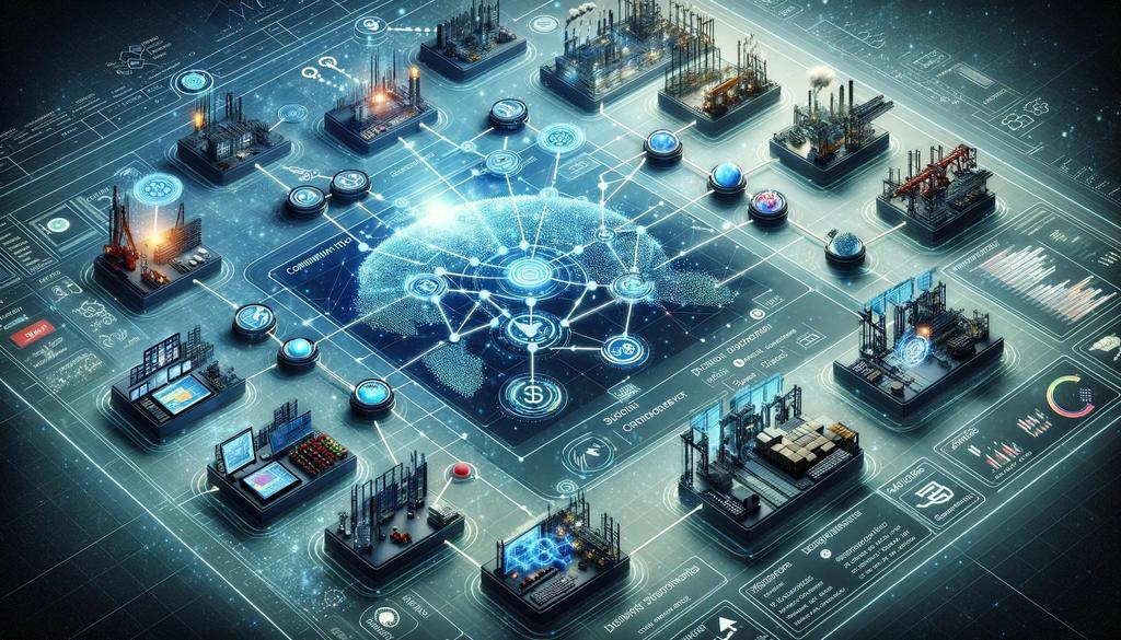 Blockchain technology provides a decentralized and secure structure to improve visibility and transparency in the supply chain.