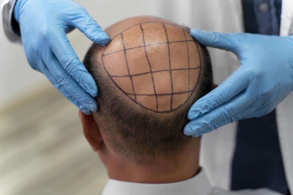 Hair transplant markings