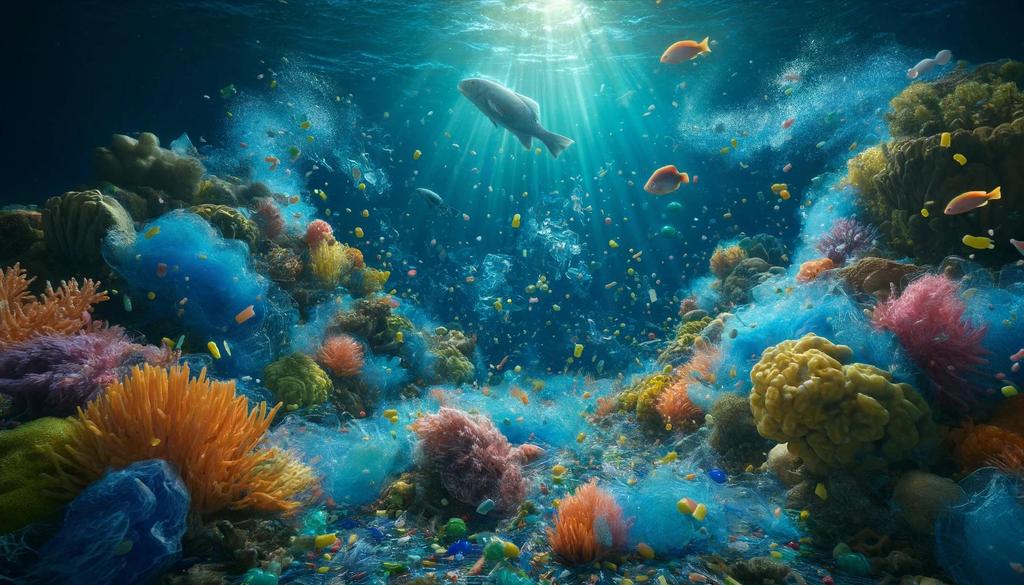 The ingestion of microplastics by marine life not only poses a direct threat to sea creatures but also impacts the entire food chain.