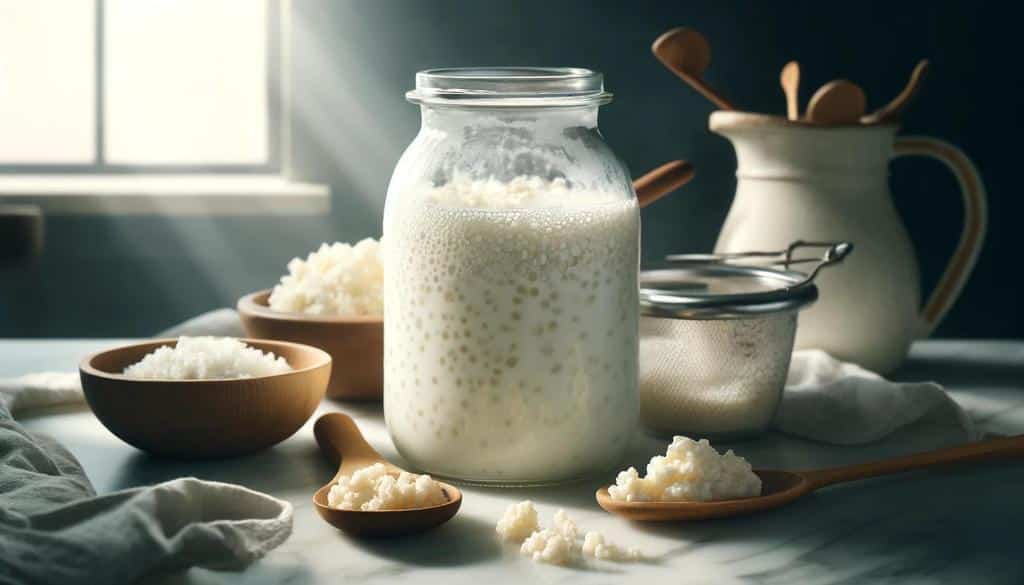 kefir is teeming with probiotics that promote gut health.