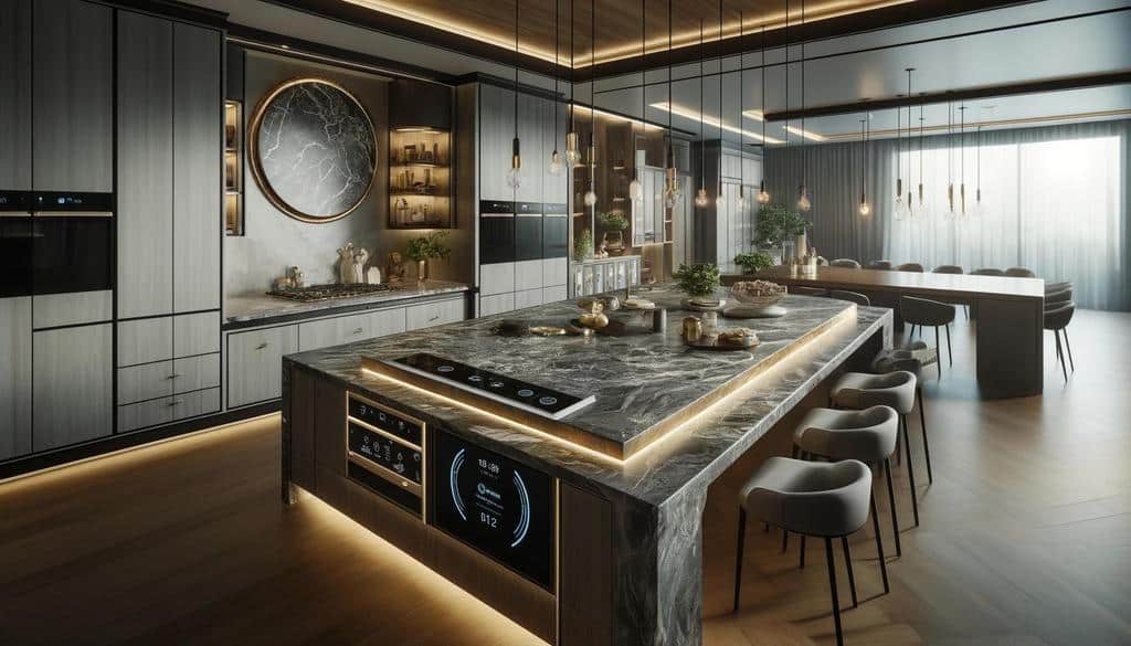 Custom-built islands with integrated sinks, cooktops, or built-in appliances offer added functionality, while stylish pendant lighting fixtures can enhance the island's aesthetic appeal.