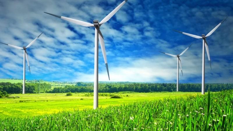 Wind turbines work well in areas with strong and consistent winds.