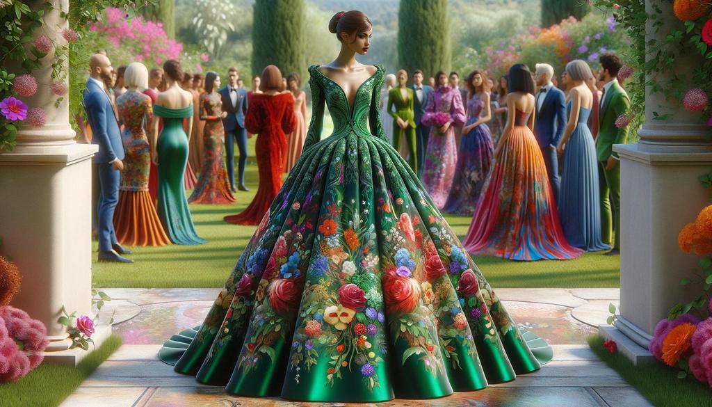 modern brides are increasingly exploring bold colours and patterns for their wedding dresses