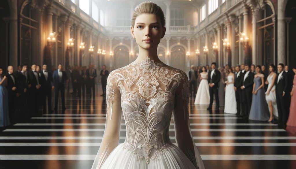 Illusion wedding dresses are all about the delicate play of sheer fabrics and intricate detailing.
