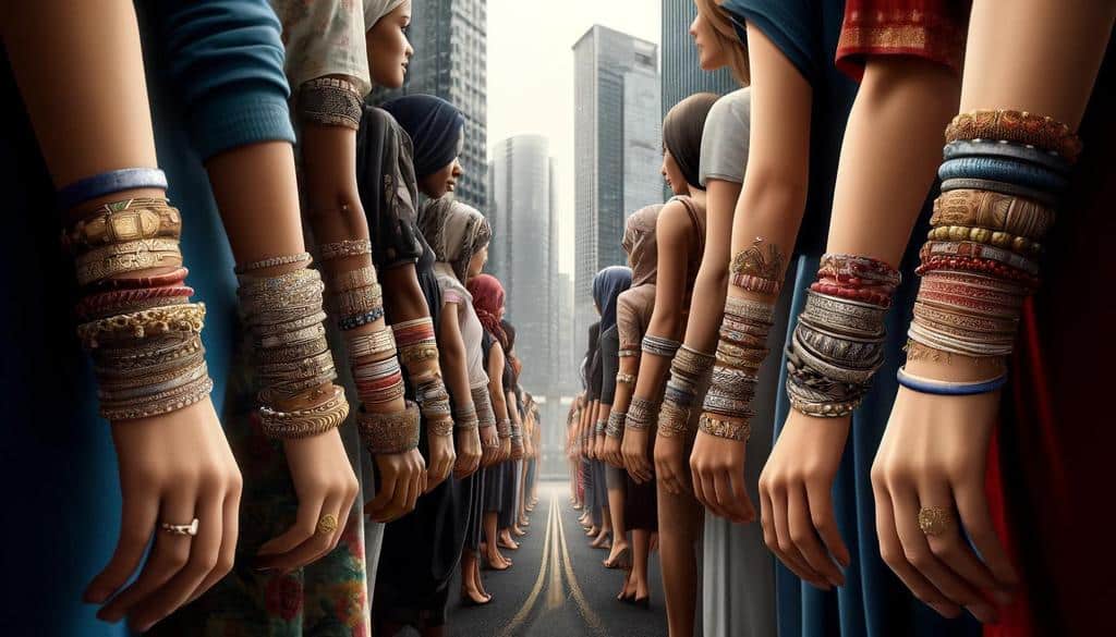 Bangles are not confined to any single culture; they are recognized globally as fashion accessories.