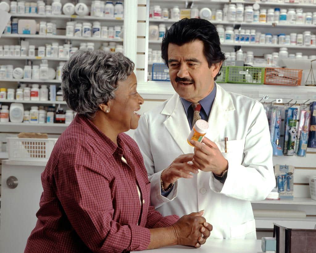 Doctor giving medication