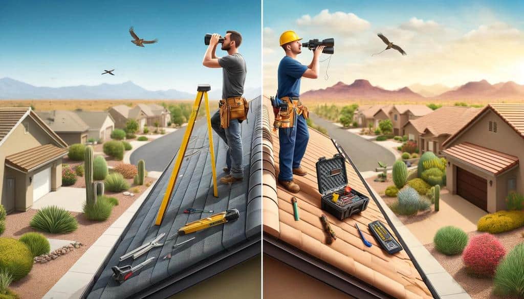 While it's always good to keep an eye on your roof, there's a big difference between a DIY inspection and a professional one.