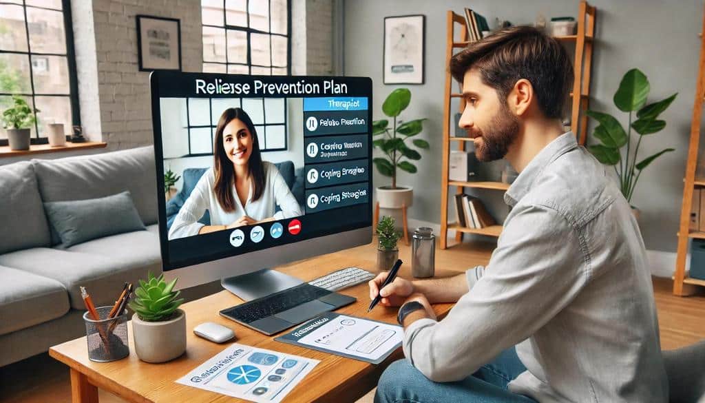Consistently participating in online therapy helps to keep care consistent, which is important for avoiding a return to addiction during recovery.