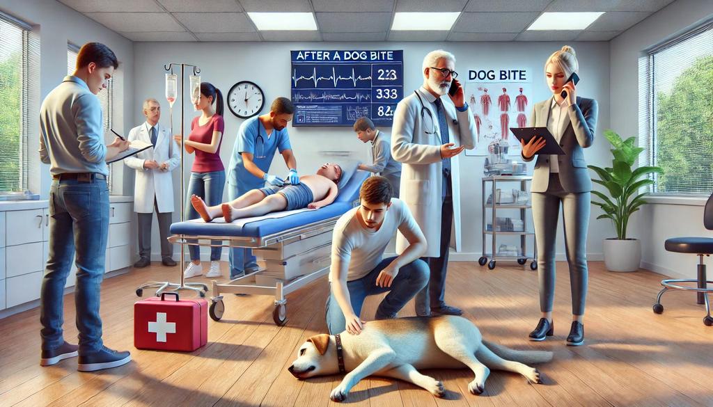 Prompt medical treatment is crucial after a dog bite to prevent infections and ensure proper wound care.