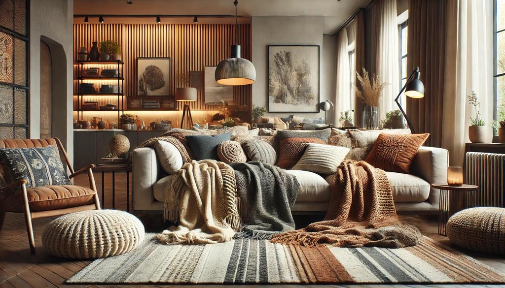 Textiles serve as an effective means to infuse warmth and comfort into a home.