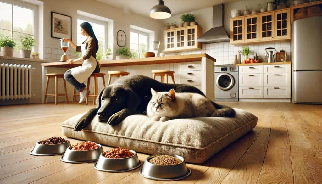 Through providing nutritious meals, we support our pets' health, just as their companionship nurtures our emotional well-being.
