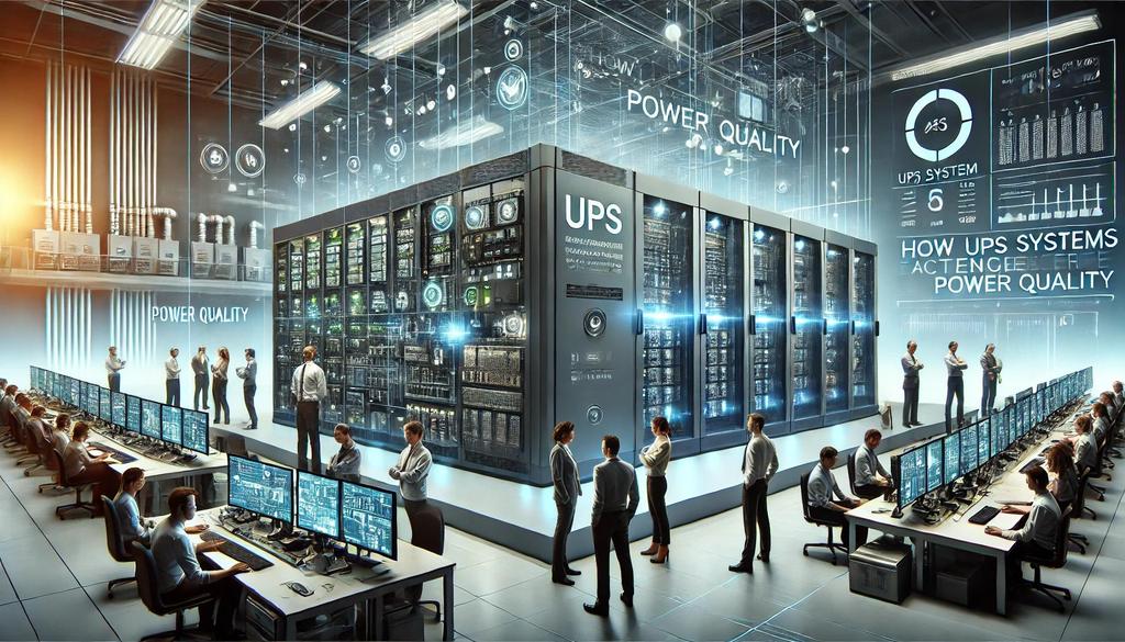A key function of industrial UPS systems, beyond simply providing backup power, is their ability to maintain and improve power quality.