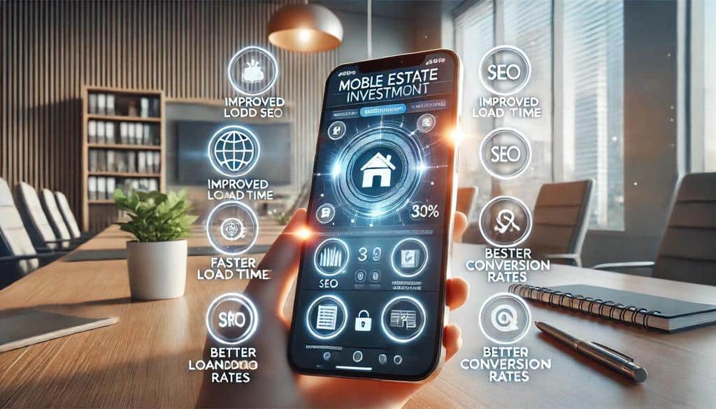 As a real estate investor, your website must be easy to navigate, fast to load, and optimized for mobile users.