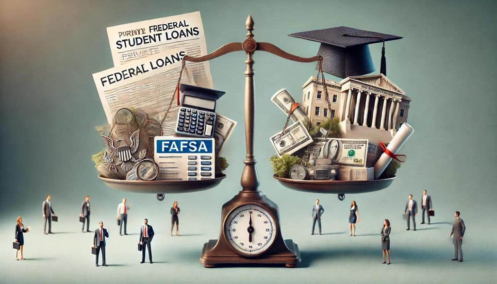 Deciding between private and federal student loans involves more than comparing interest rates and repayment terms