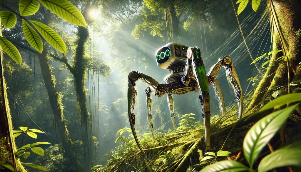AVOCADO employs state-of-the-art biomimicry techniques, allowing it to navigate rainforest canopies with agility reminiscent of a spider.