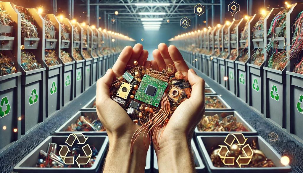 Electronic devices contain valuable materials—like gold, silver, and copper—that can be recovered and reused, reducing the need to extract raw materials.