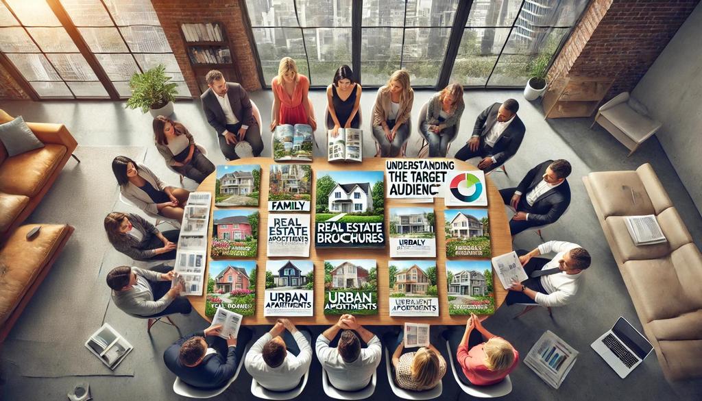 When creating a design plan for real estate brochures, it is crucial to have a grasp of who the intended audience is going to be for the best possible impact.