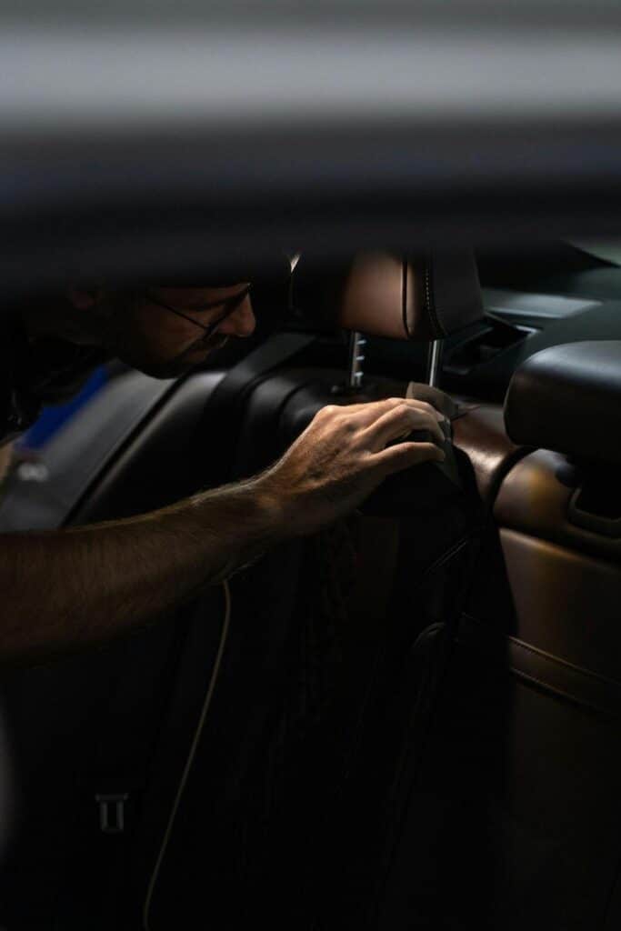 To safely wash your car, a quality car wash mitt is essential.