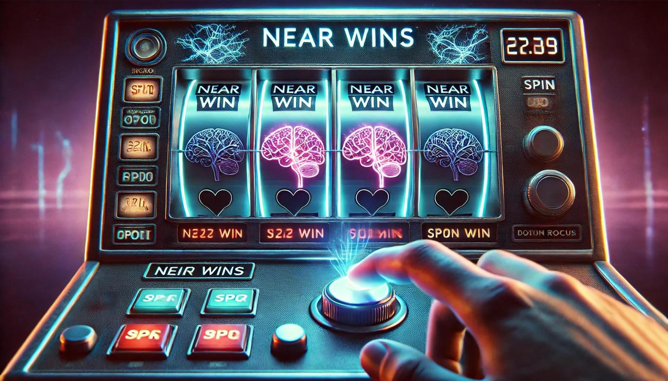 Studies have shown that near wins trigger the same dopamine-rich brain activity as real wins, fueling persistent engagement.