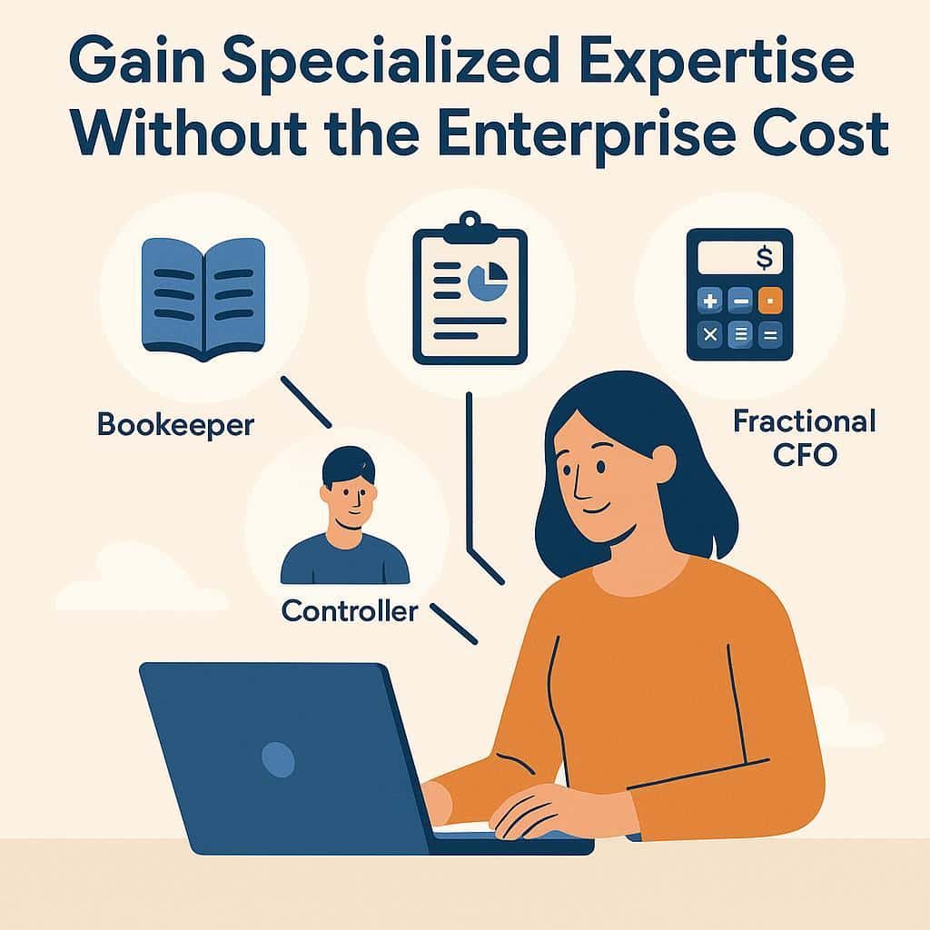 One of the most compelling benefits of outsourcing accounting is gaining access to specialized knowledge without the enterprise-level price tag typically associated with top-tier financial talent.