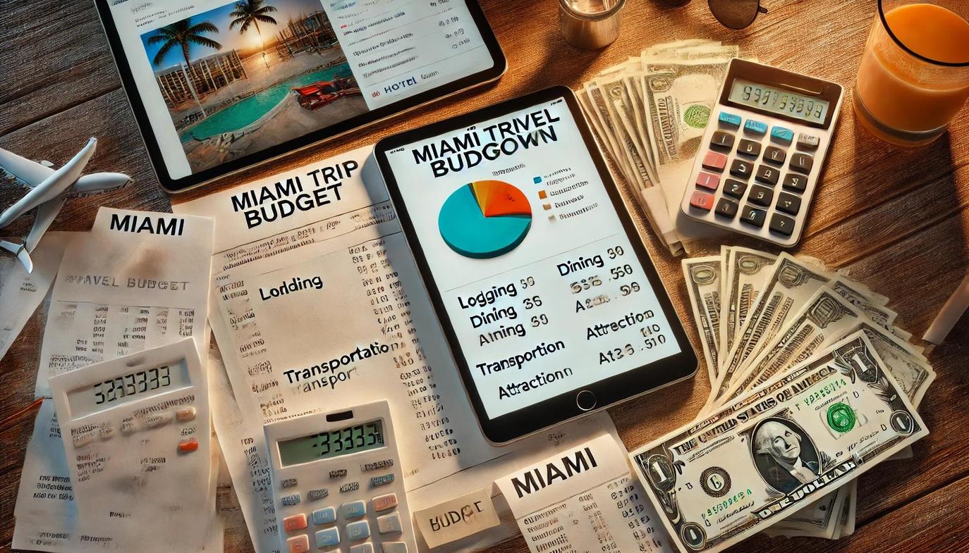 Accommodation expenses typically dominate a Miami budget.