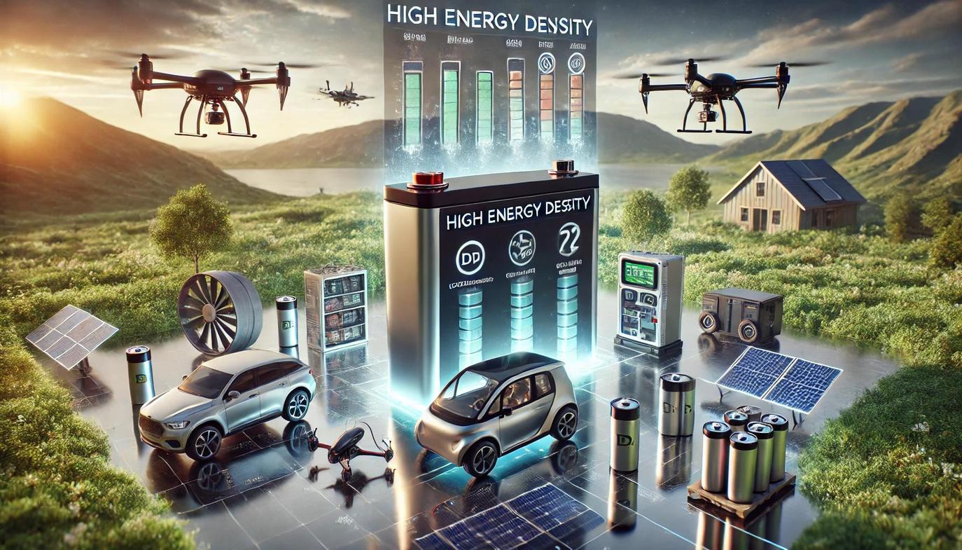 A compact lithium-ion battery can hold the same power as a much larger and heavier battery made from older materials.