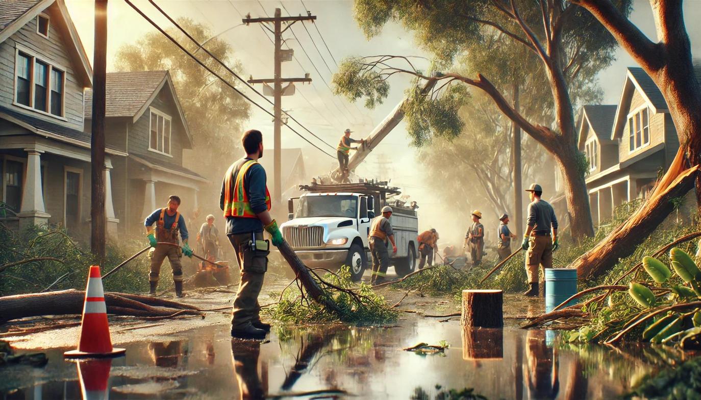 Weather damage often leaves communities with debris-strewn streets, fallen trees, weakened buildings, and unstable land.