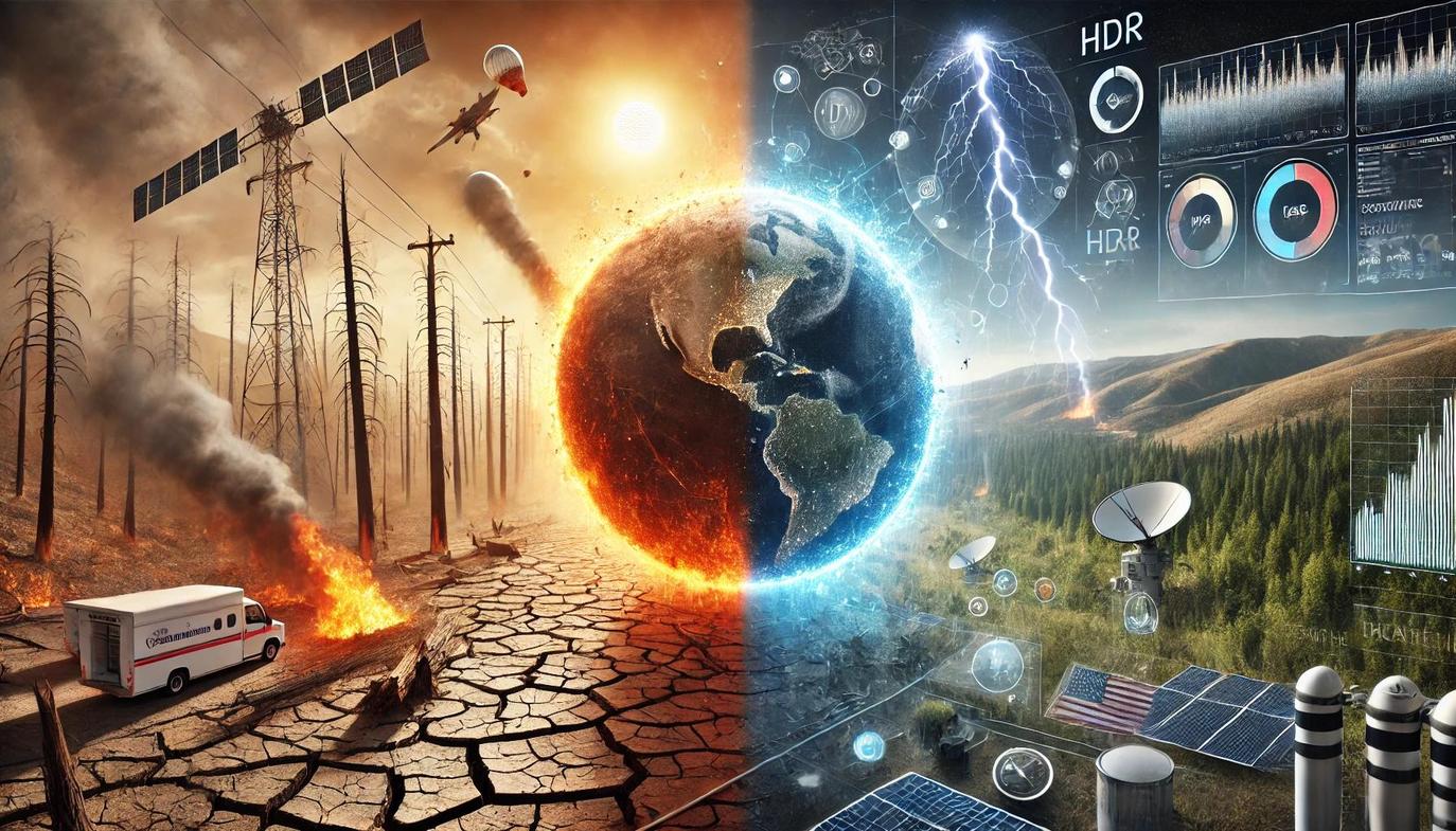 The connection between climate change and wildfires lies in changes in temperature and precipitation patterns.