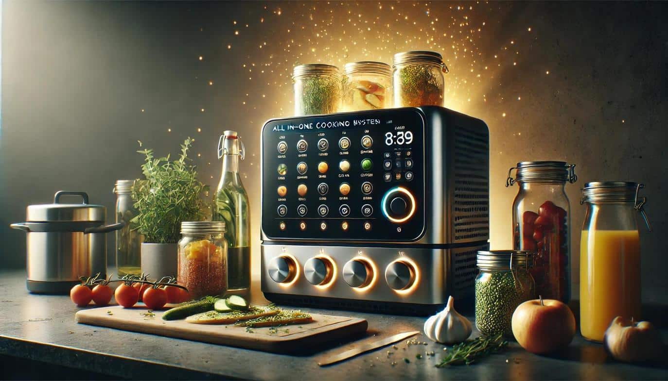 Devices like the Chef Magic Kitchen Robot, combine multiple kitchen tools into a single, space-saving unit.