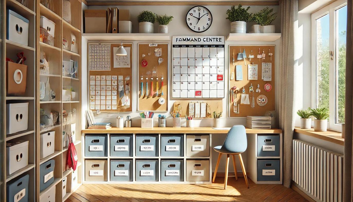 A family command centre is a highly effective tool for managing schedules and reducing clutter