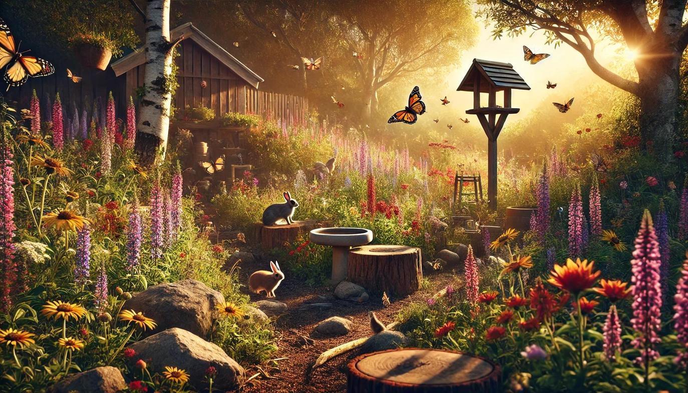 Encouraging wildlife in our gardens fosters biodiversity and contributes to the ecosystem's health