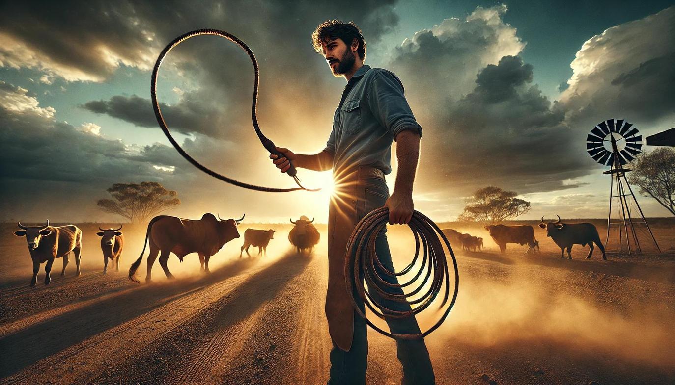 Known for their quality and considered by some to be fine pieces of art, Australian stock whips are highly capable of handling wild herds.