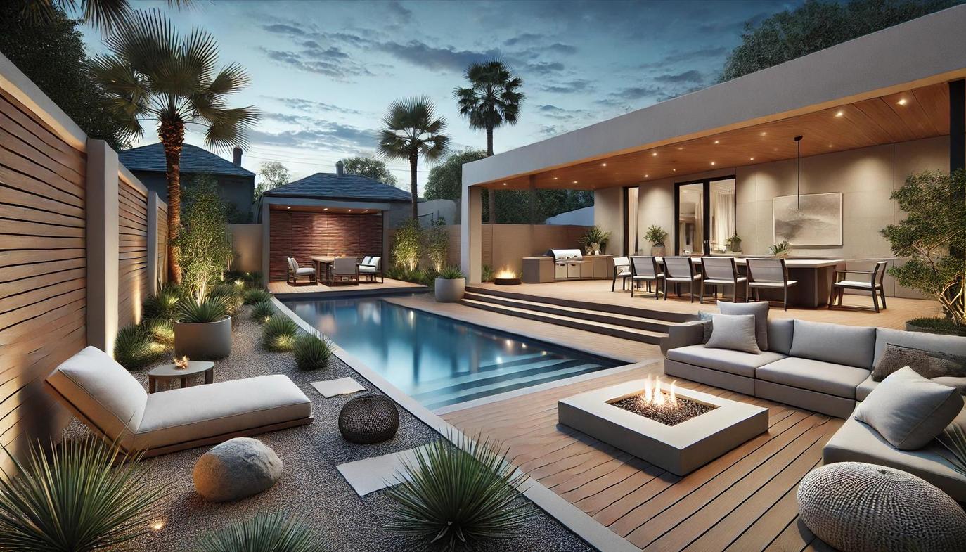 Emphasize high-end, low-maintenance features that make your outdoor living and entertaining spaces seamless.