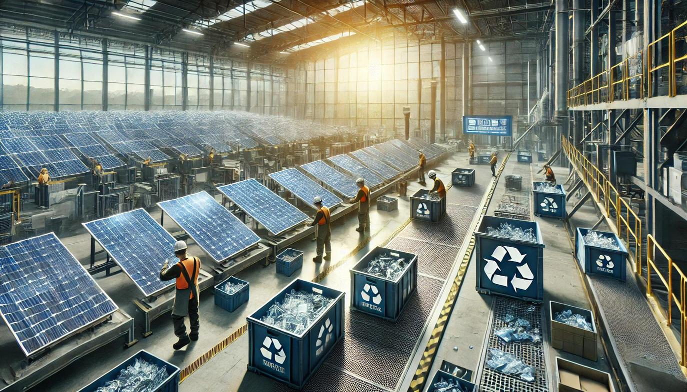 Many of the components in solar panels, including glass, aluminium and certain metals, can be recycled at the end of their lifespan.
