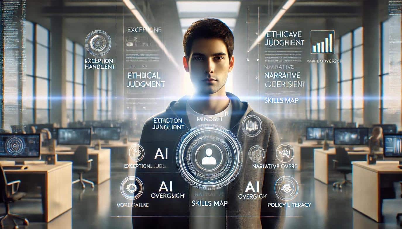 The most resilient workers invest in verifiable learning that signals manager-mindset abilities, including prompt discipline, bias awareness, data privacy, and measurement.