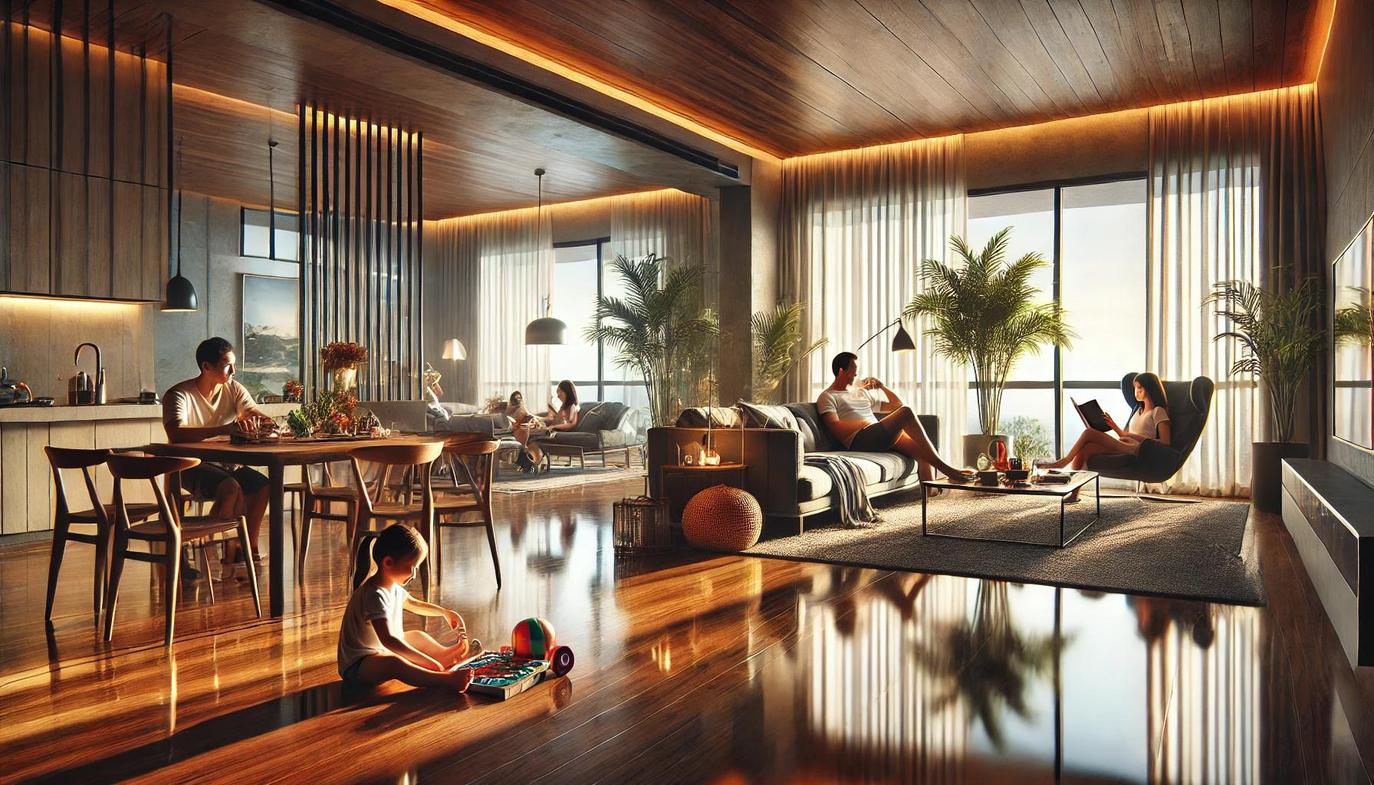 One of the most noticeable differences between a condo rental and a hotel stay is the amount of space available